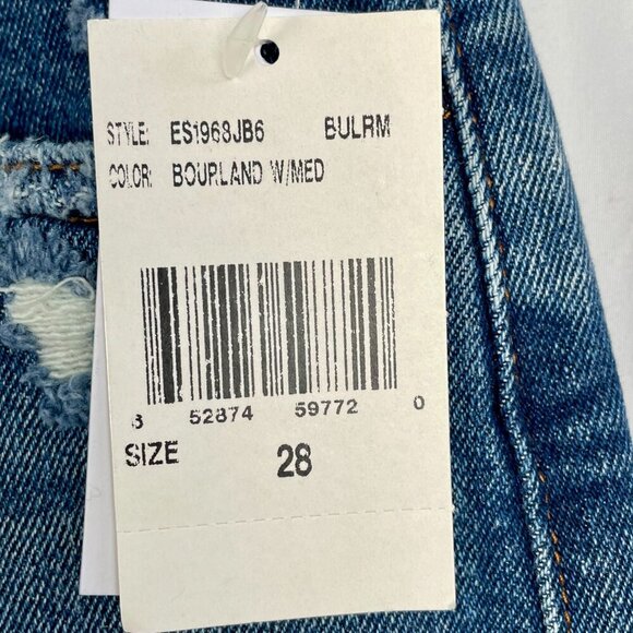 NWT STS Blue Layne High Waist Distressed Cutoff Shorts Medium Wash Women Size 28 - Picture 7 of 16